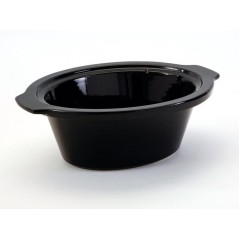 FRITEL Family Slow Cooker 5.5L - Black/Chrome - Perfect for Effortless Cooking & Family Meals!